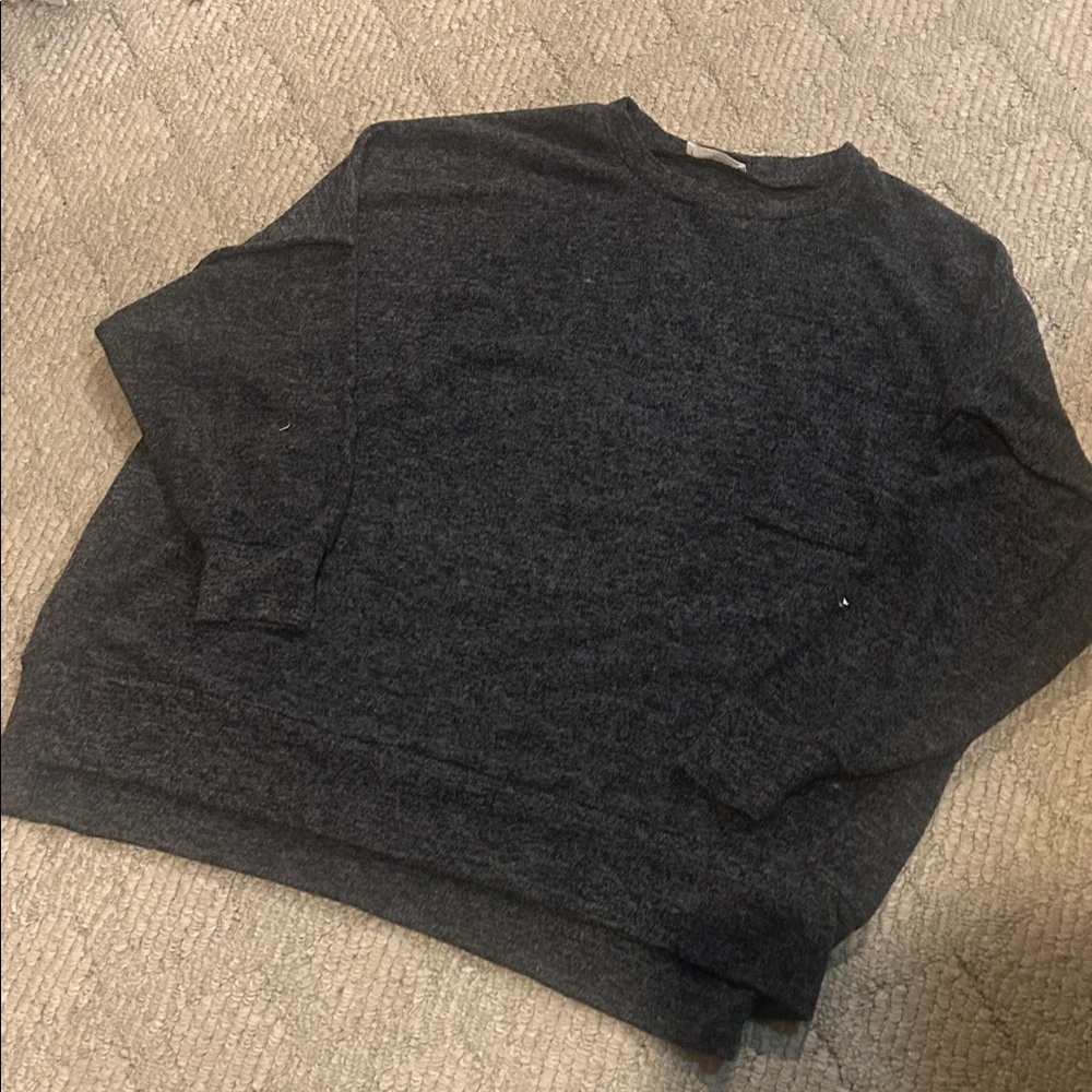 Zenana Charcoal Gray Sweater